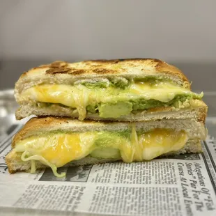 Pressed Grilled Cheese with Avocado