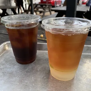 Cold brew coffee &amp; Arnold Palmer