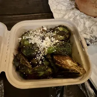 FRIED BRUSSELS SPROUTS SALAD