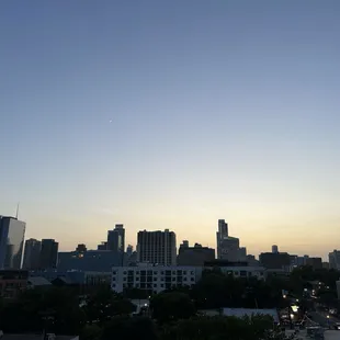 Skyline view from IYKYk rooftop