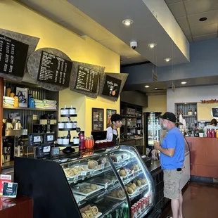 the inside of a coffee shop