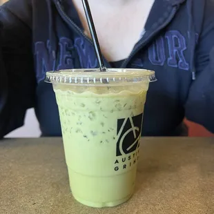 Iced Iced Green Tea Matcha Latte