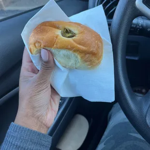 Sausage cheese jalapeños kolache