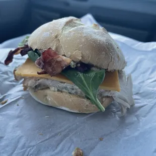 Turkey &amp; Bacon Sandwich