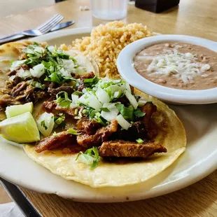 2 Item Tacos - carnitas and al pastor