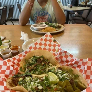 Al Pastor and Barbados Tacos $1.99 each