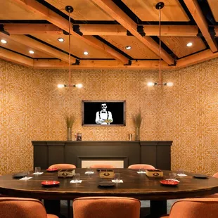 interior, sushi and sashimi