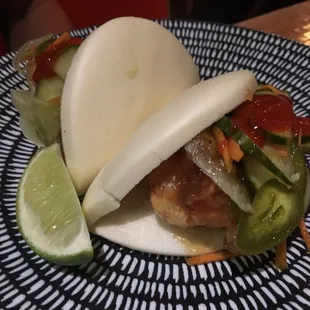 Fried Chicken Bao Taco