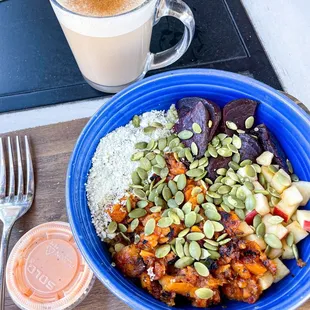 Harvest Bowl ($13) and Chai