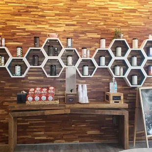 Beautiful tea wall