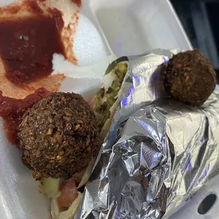 Falafel Shawarma Wrap