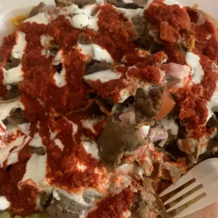 Gyro over Rice Plate