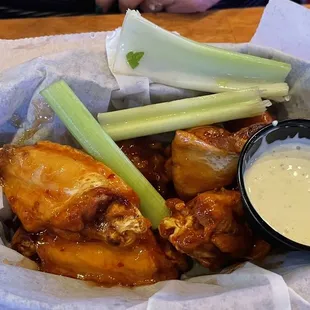 Thai flavored chicken wings