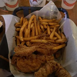 4 Chicken Tenders Fresh Cut Fries