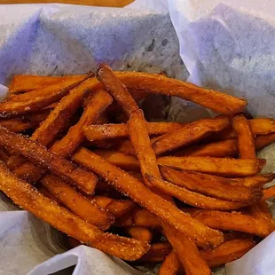 Basket of sweet potato fries