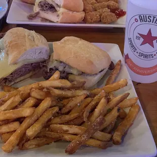 French Dip and Western fries