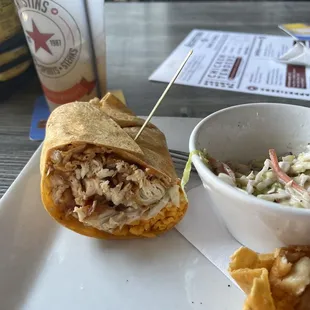 Thai chicken wrap, not bad at all.