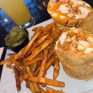 Western Fries Thai Chicken Wrap