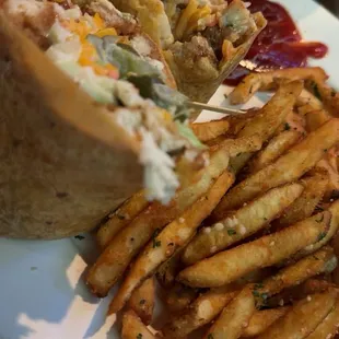 Thai Chicken Wrap Western Fries