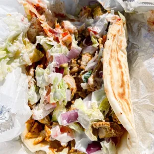 Chicken Habibi Wrap Come with Small Fries ($9.99)