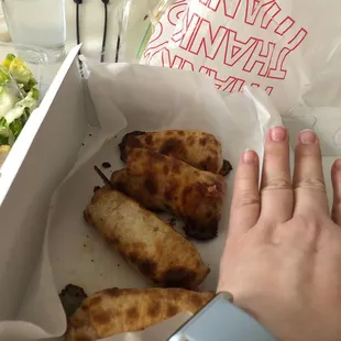Pizza rolls were the same width as usual, but half the length.  Very expensive price for 4 short rolls.  Not worth it.