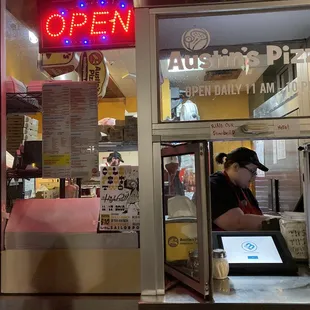 Order window. She was very nice.