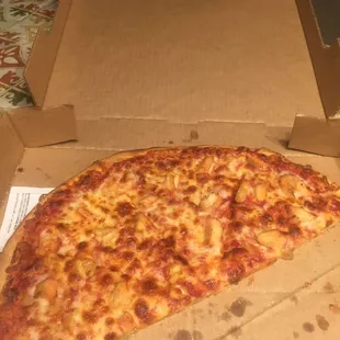 chk &amp; chz. I clearly asked them to make sure the chk was fresh. she said it would be. it looked like chicken jerky.