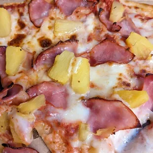 Canadian Bacon and Pineapple Pizza