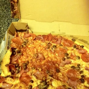 Fail!!! All the cheese and toppings slid off :(