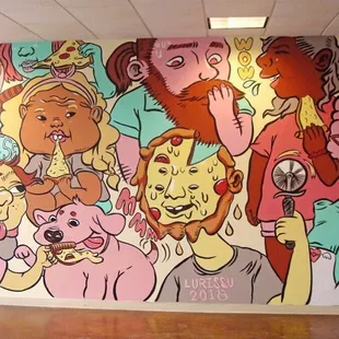 Brand new pizza mural completed in October