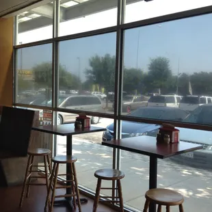  a view of the outside of the restaurant