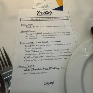 Lunch and learn menu options