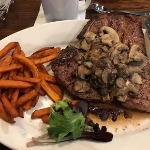 Friday Porterhouse special.  Very, very good. Enough to take some home