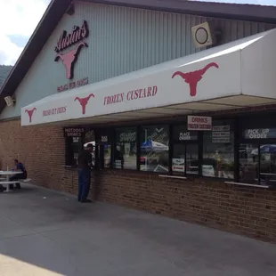 Right outside Delgrosso's Amusement Park!