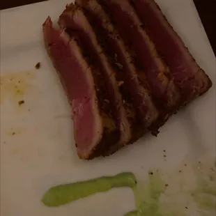 Aji tuna I already started to eat.