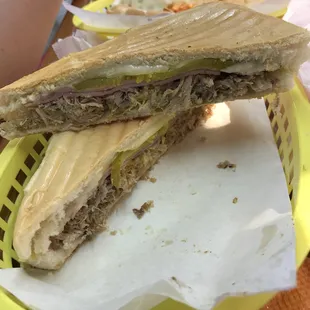 a cut in half sandwich