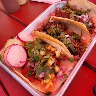 3 different tacos