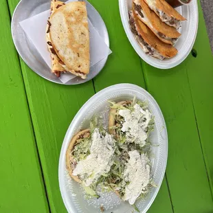 Gringa tacos, sopes, birria taco