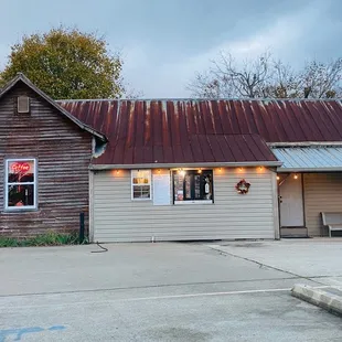 the exterior of the building