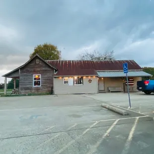 the exterior of the building