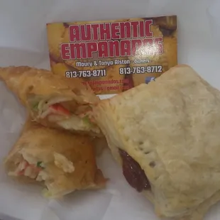 Shrimp and crab &amp; Guava and cheese