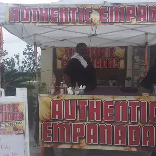 an authentic empanadas stand