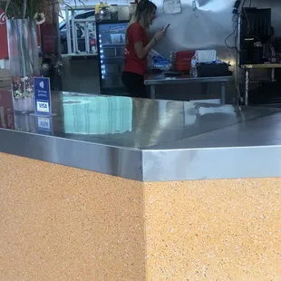 The young lady who is always on her phone facetime to be exact. Get the orders right please