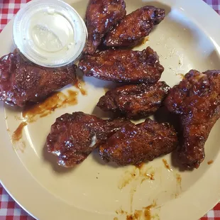 Jack Daniel BBQ wings