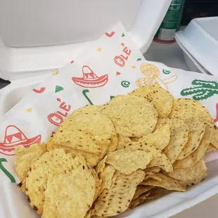 They said this was their home-made chips