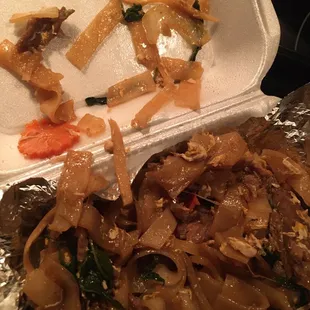 Drunken noodles