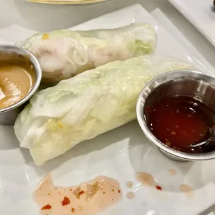 Fresh egg rolls were amazing