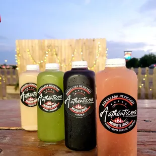 Aguas Frescas Horchata, Peppino con Limon, Jamiaca, &amp; Guava