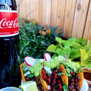 Tacos &amp; imported Coca Cola