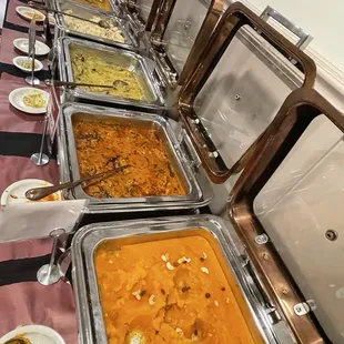 Aloo masala, chicken curry , rawa kesari